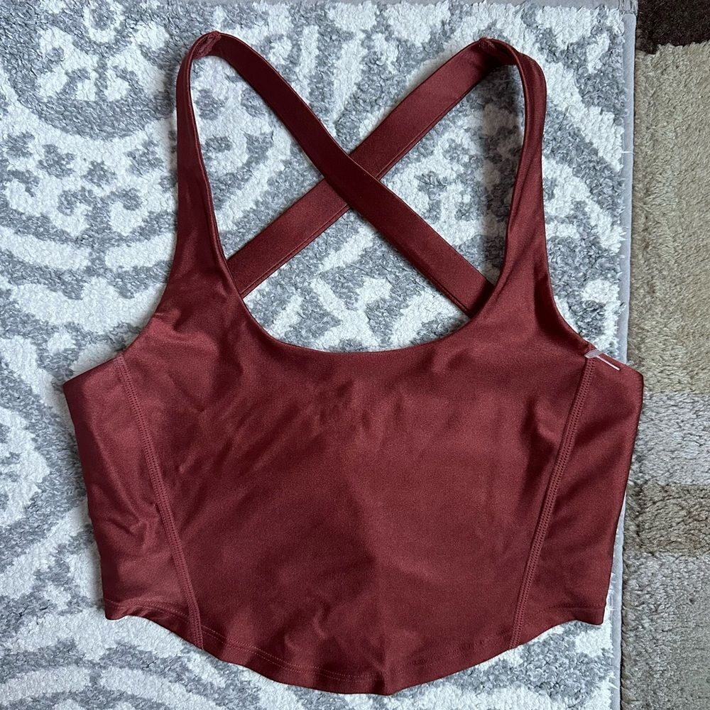 NWOT FP Movement - Free People shine halter cross back sports bra - size small - Picture 2 of 8